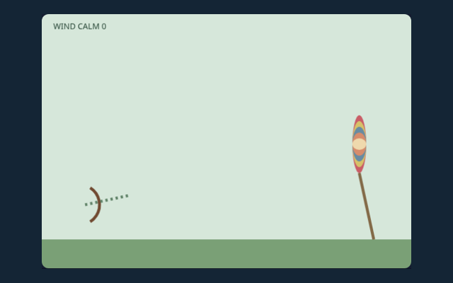 Archery Challenge playing interface